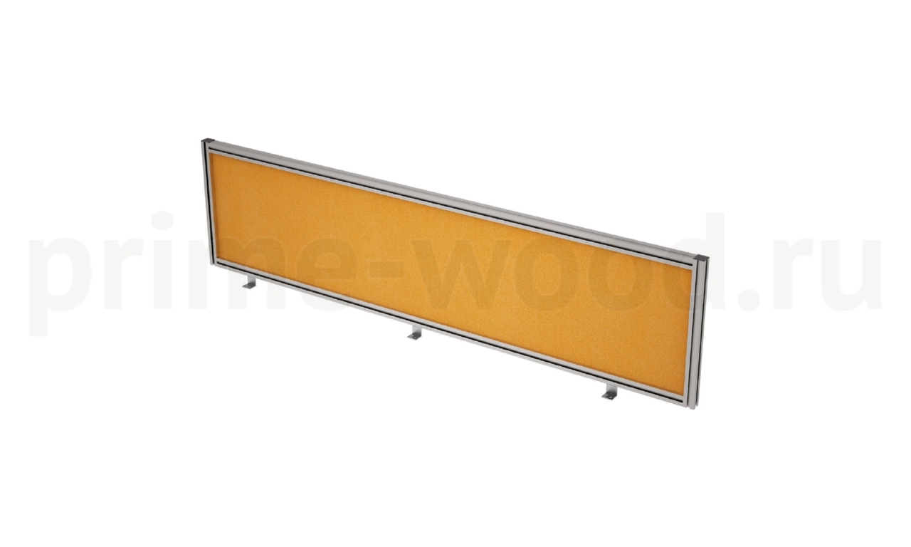 Барьер фронтальный (в алюминиевом профиле, вставка ткань) GLOSS 160x40x3 арт. 9БТ.0408.8 - фото 3