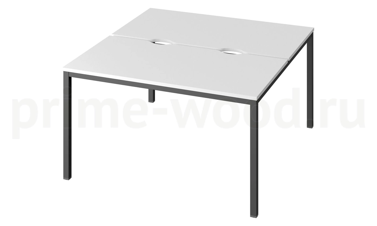 Стол-тандем на металлокаркасе "LITE" Public Comfort 135x144x74 - фото 0