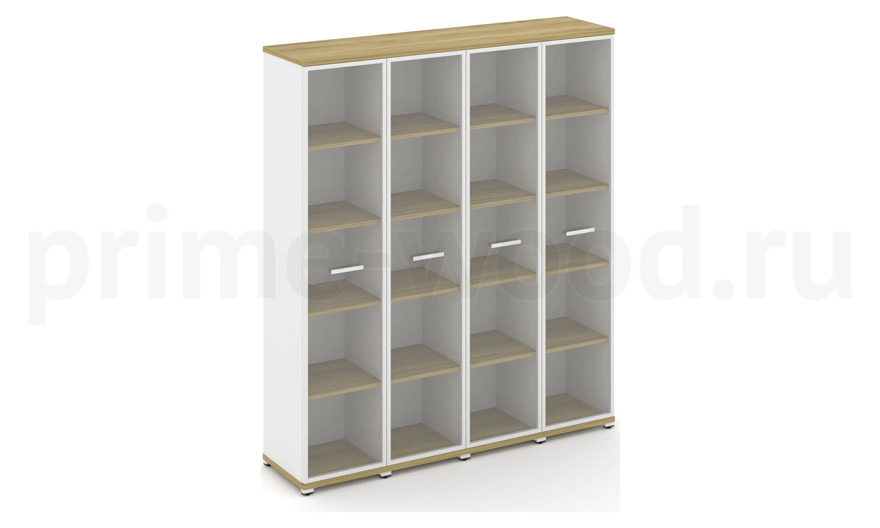 Шкаф четыре узкие секции, 5 ниш CN.STU-548 RP B/W - фото 2