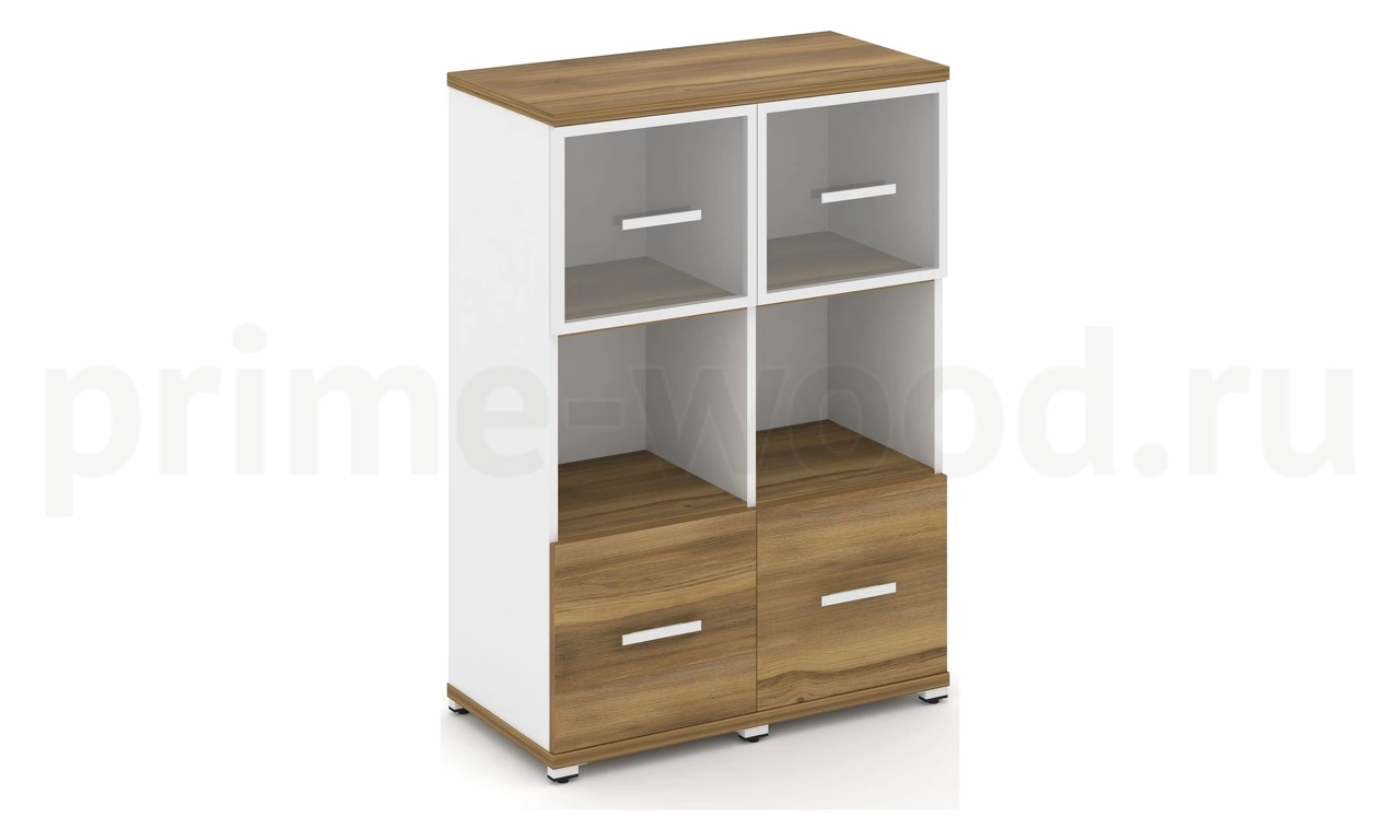 Шкаф две узкие секции, 3 ниши CN.STU-325 RP B/W - фото 4