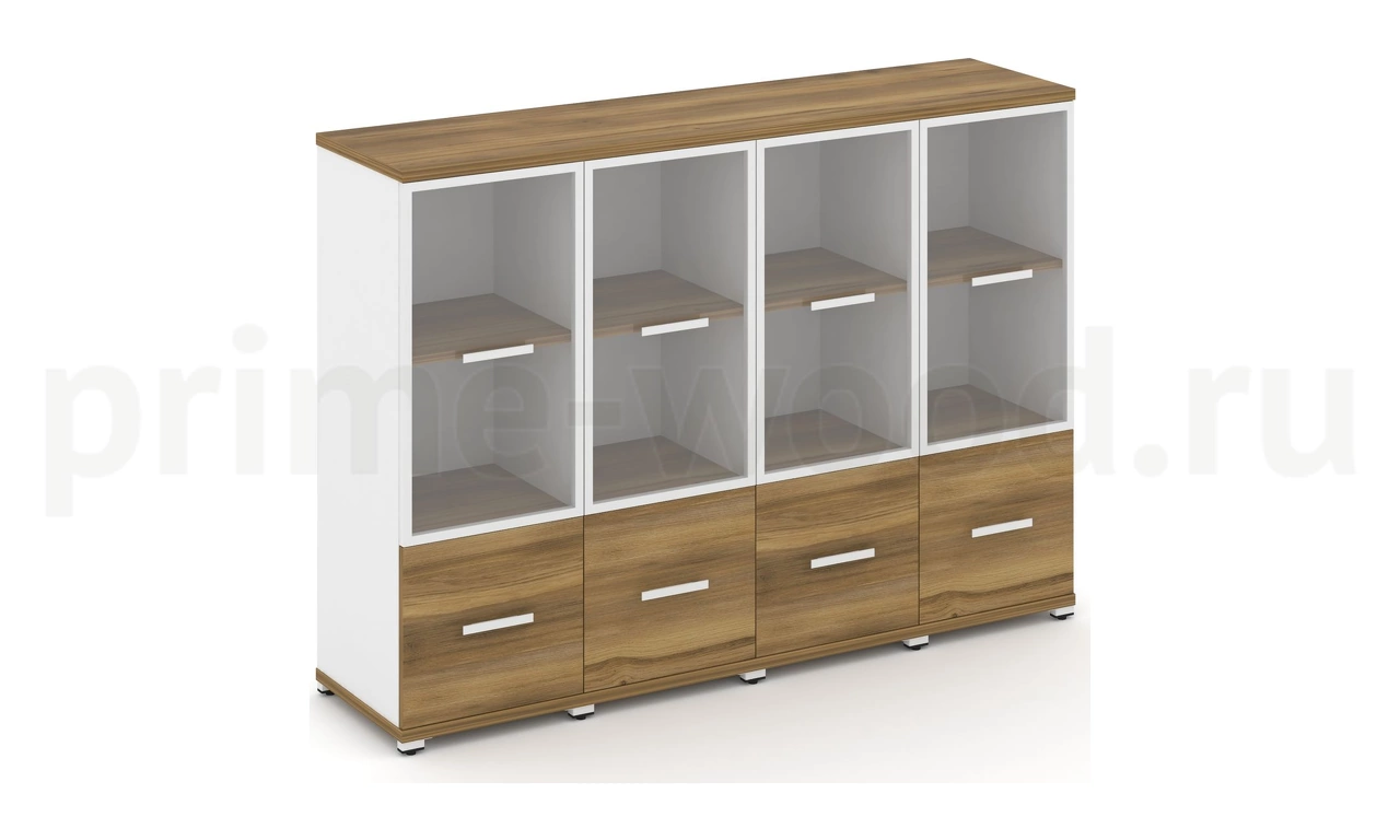 Шкаф четыре узкие секции, 3 ниши CN.STU-342 RP B/W - фото 4