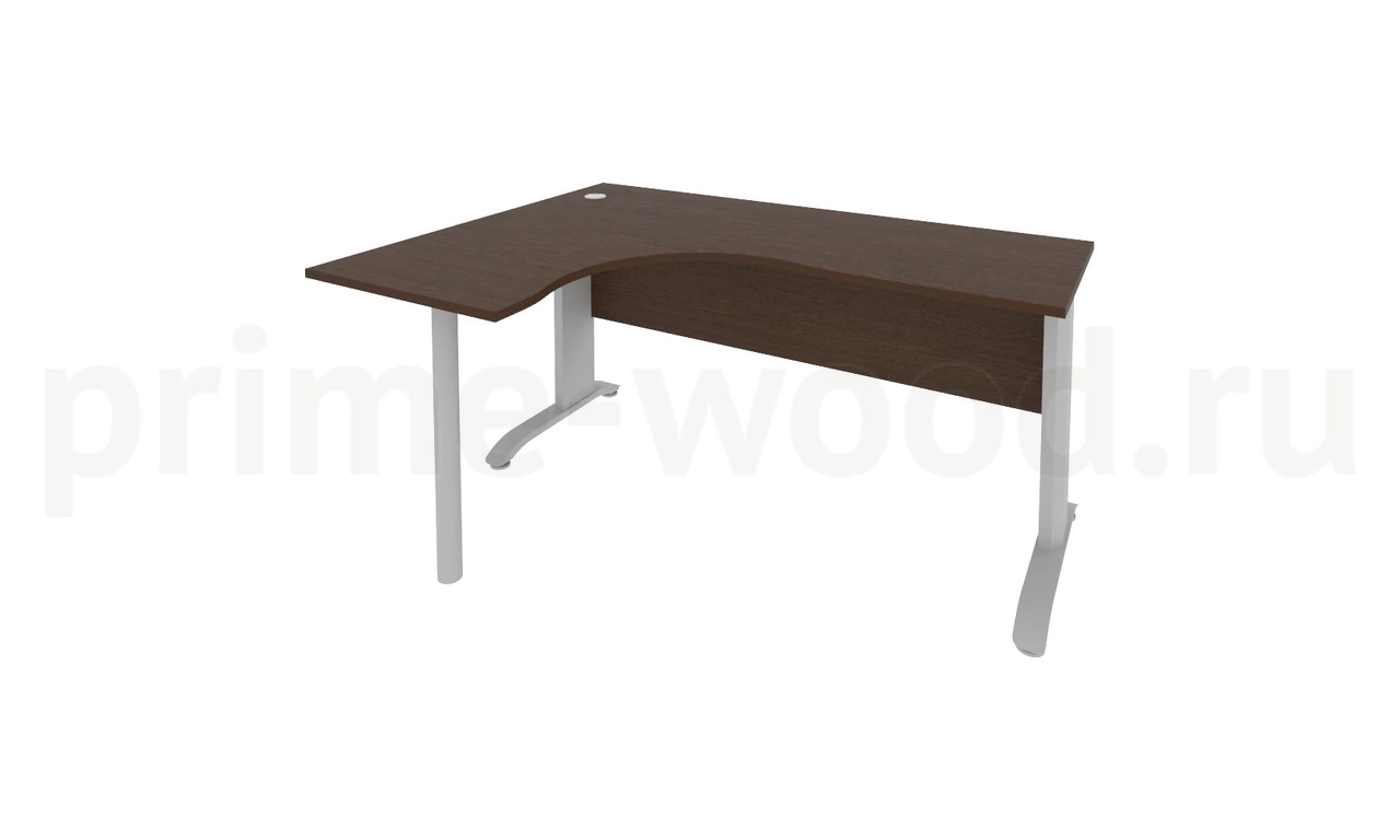 Стол криволинейный левый на металлокаркасе RIVA 160x120x76 - фото 0