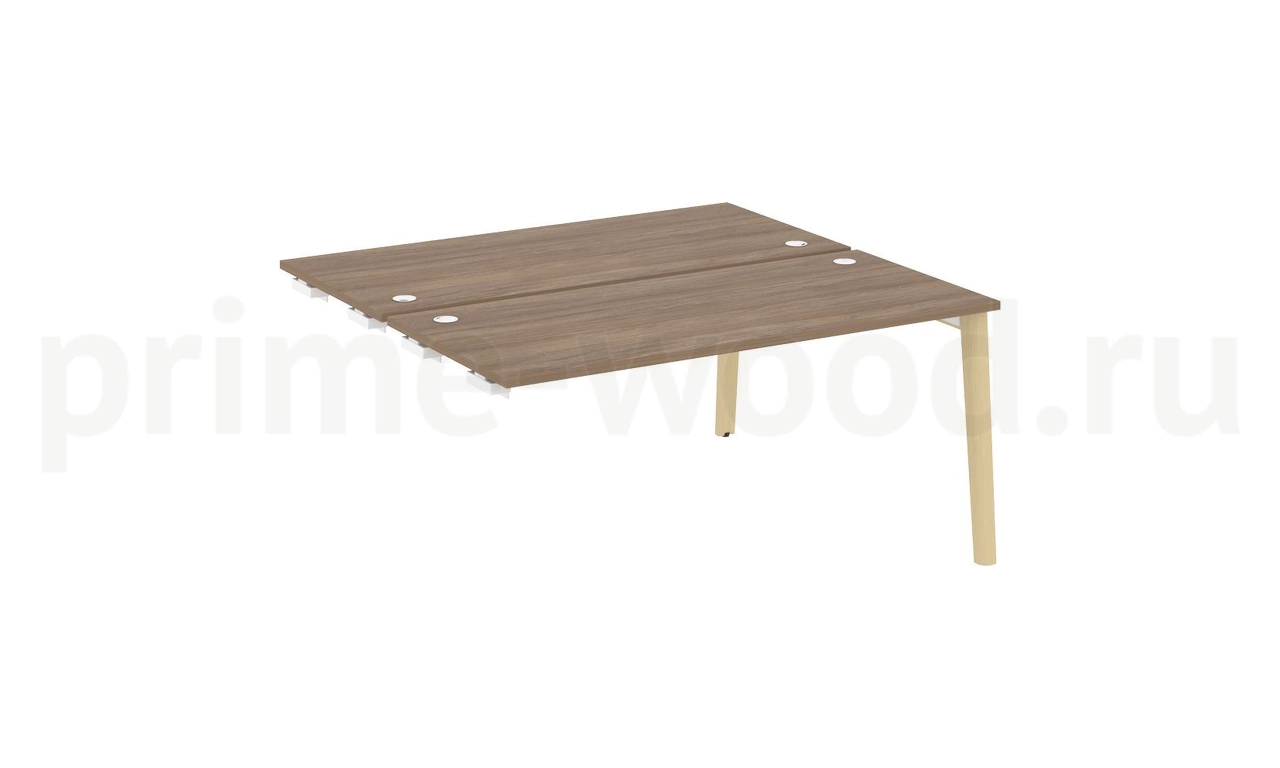 Стол-приставка двойной к опорным элементам, опоры - массив дерева ONIX WOOD 158x148x75 - фото 3