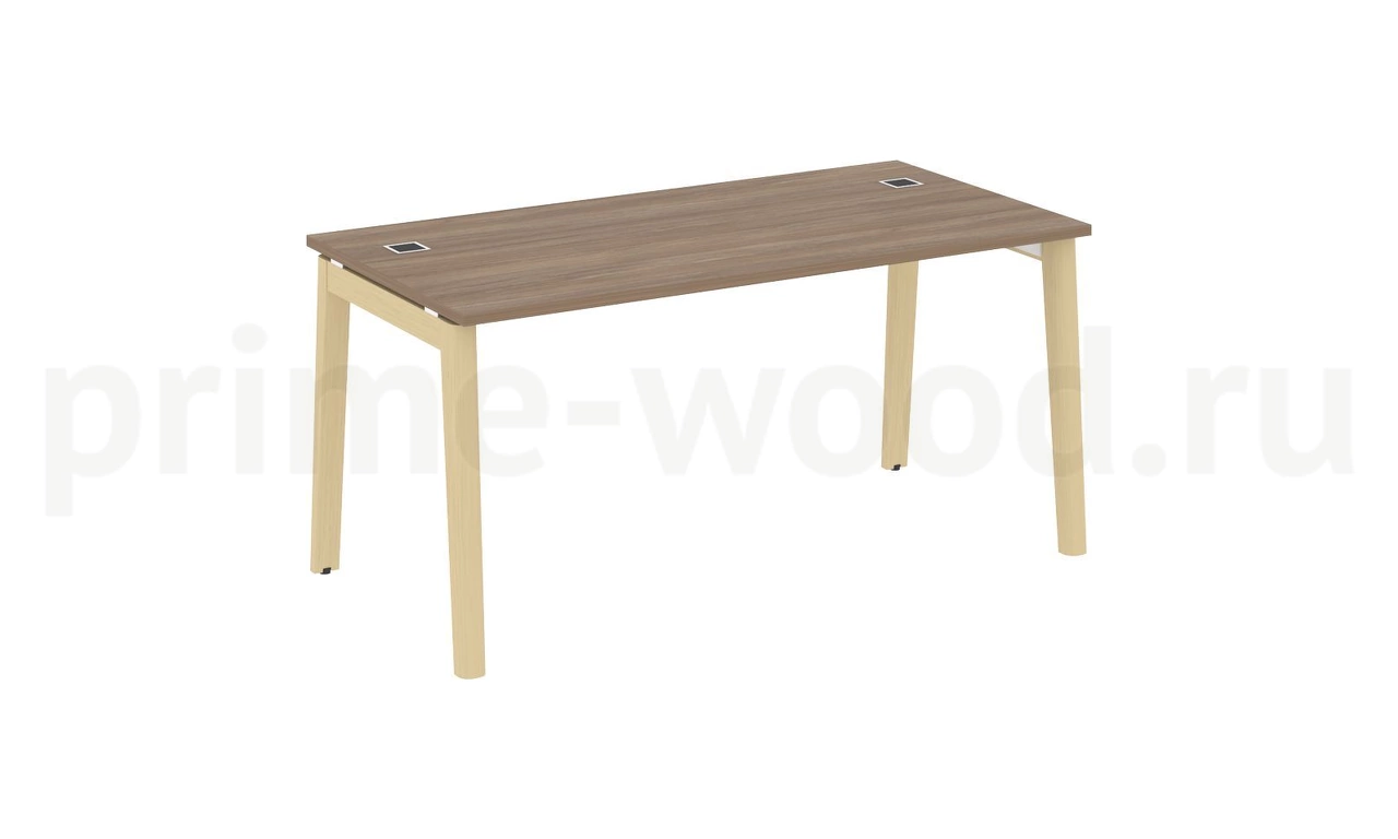 Стол рабочий руководителя, опоры - массив дерева ONIX WOOD DIRECT 158x80x75 - фото 3