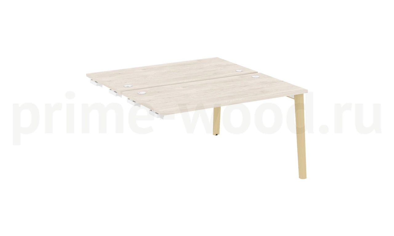 Стол-приставка двойной к опорным элементам, опоры - массив дерева ONIX WOOD 138x148x75 - фото 5