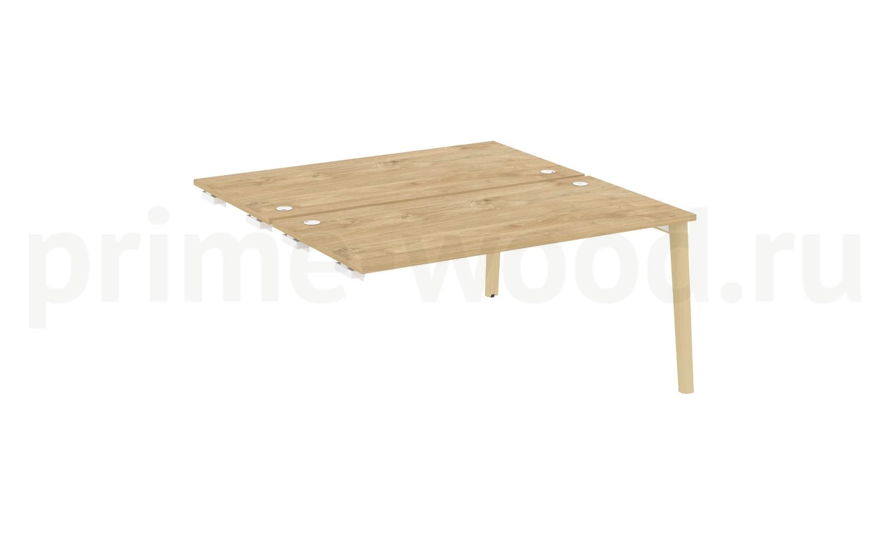 Стол-приставка двойной к опорным элементам, опоры - массив дерева ONIX WOOD 158x164x75 - фото 9